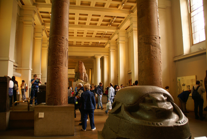 Photo of the Egypt gallery of the British Museum